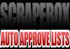 scrape box 80,000 Auto Approve List + 1,000 EDU aa List