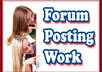 Forum posting