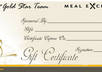 Gift certificate