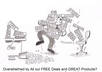 create a customer targeted cartoon for your company newsletter in black and white