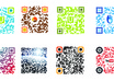 create as many as you want QR codes coloreful or black and white