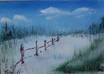 Acrylic paint an 8x10 landscape on canvas