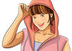 draw cute pretty girls cartoon illustration at any poses with my style