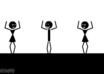 add your message to this dancing stick man animation