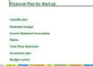 provide a startup financial plan in excel