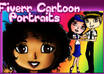 draw a CUTE full color cartoon portrait of yourself