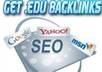 provide you over 100 edu links, all are google panda and penguin proof high authority blogs