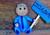 make a personalized baby sculpture with a sign saying anything you like