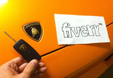 take a picture of a custom sign on my Lamborghini which you can use to prank friends, get girls, upload to facebook, etc big1